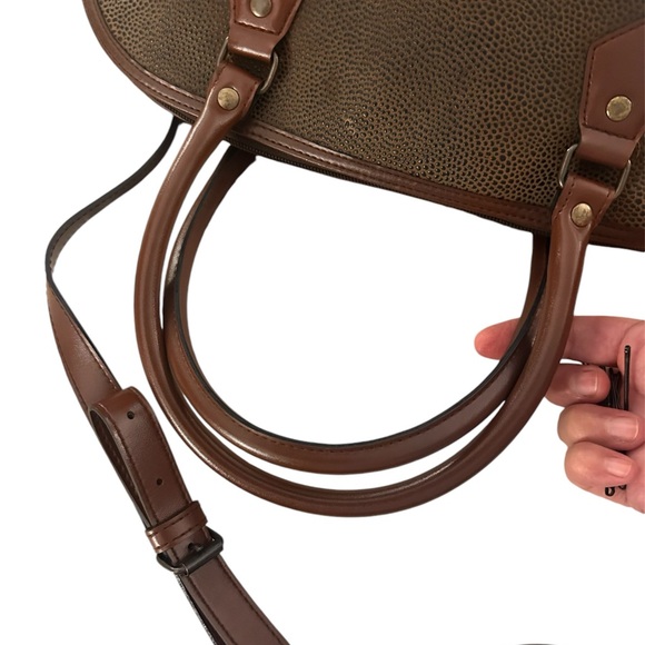 Natural Concept Made for the John Lewis Partnership London Leather Top Carry Bag - Picture 11 of 13